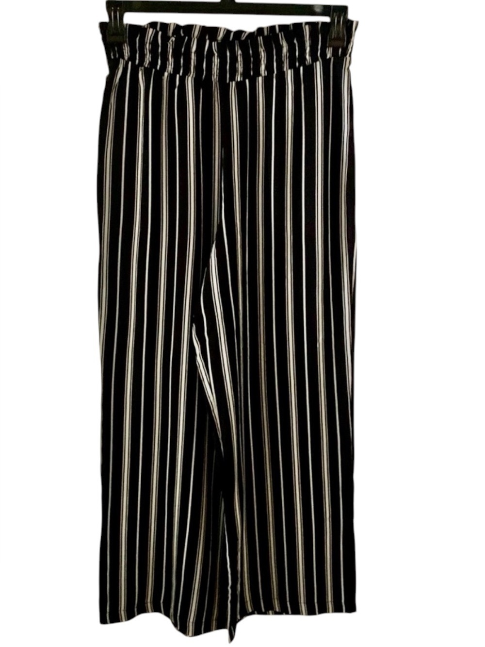 Society +Stitch Women’s Striped Wide Leg Pants  Black & White Size M